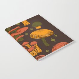 Texas Mushrooms – Dark Multicolor Notebook