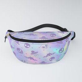 Holographic Aliens Fanny Pack