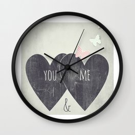 You and Me Wall Clock
