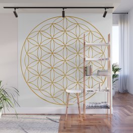 Flower Of Life, Mother Of The Tree Of Life And The Metatron's Cube Wall Mural