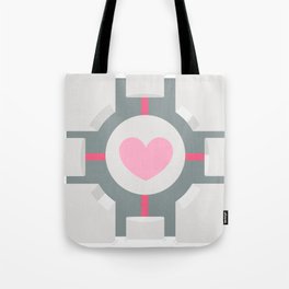 Portal companion cube  Tote Bag