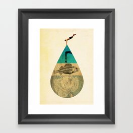 IN THE WATER Framed Art Print