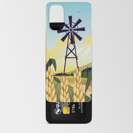 Cartoon farm landscape. Android Card Case