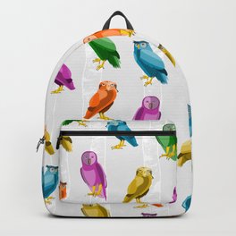 Owl Pattern Backpack | Kids, Owls, Owl, Cartoonowl, Cuteowl, Bird, Birds, Yellowbird, Birch, Vectorowl 
