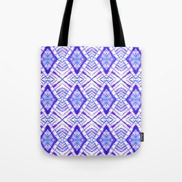Dye Diamond Iridescent Blue Tote Bag