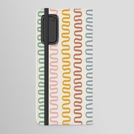 Abstract Shapes 262 in Retro Tones (Snake Pattern Abstraction) Android Wallet Case