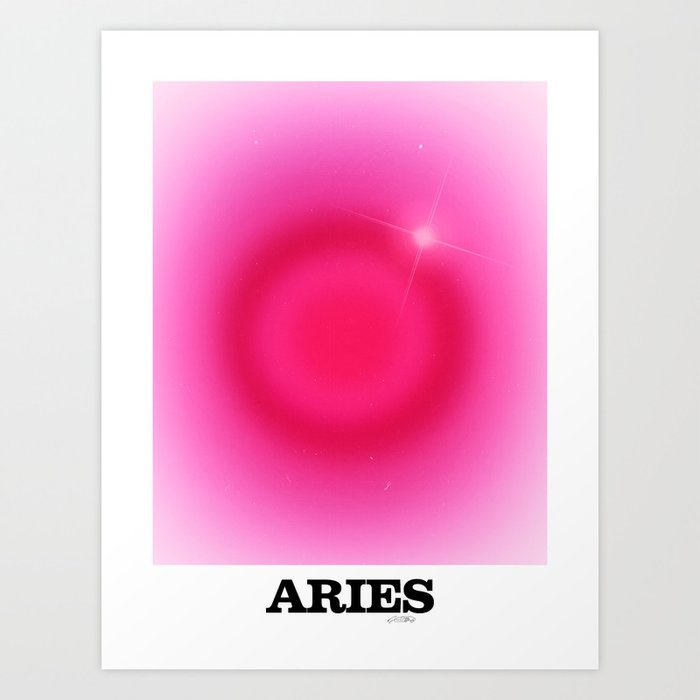 aries aura Art Print