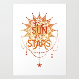 My Sun & Stars: Color Art Print