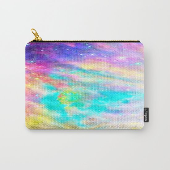 Abstract Galaxy : Bright & Colorful Carry-All Pouch
