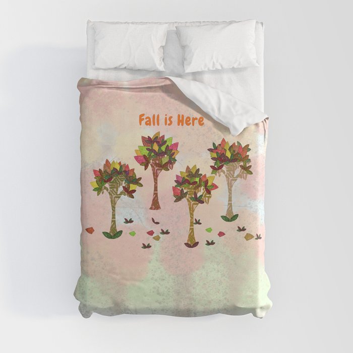 Fall is Here Duvet Cover