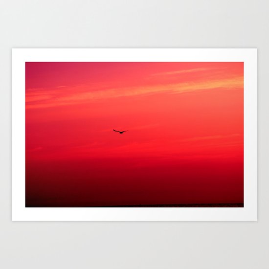 Crimson Sky Art Print