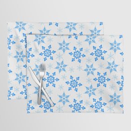 Snowflakes winter pattern Placemat