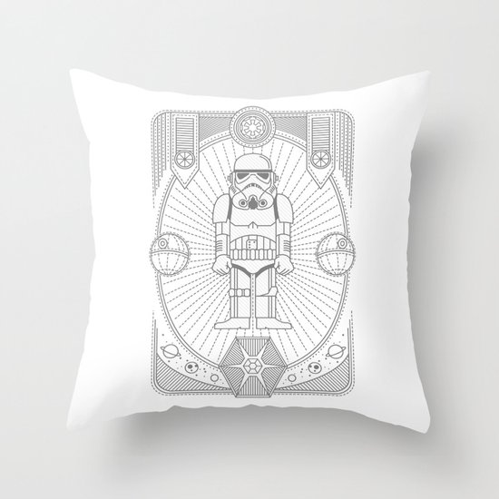 Stormtrooper Jam Throw Pillow