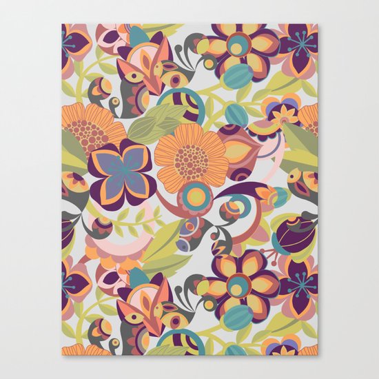 Birds in the fall Canvas Print