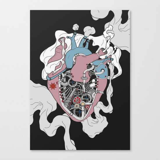 Mechanic Heart Canvas Print