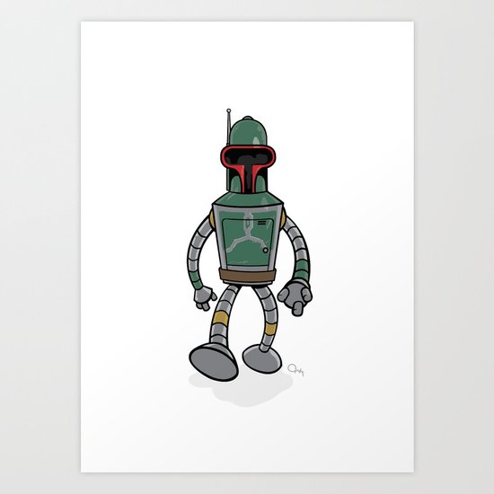 Bender Fett Art Print