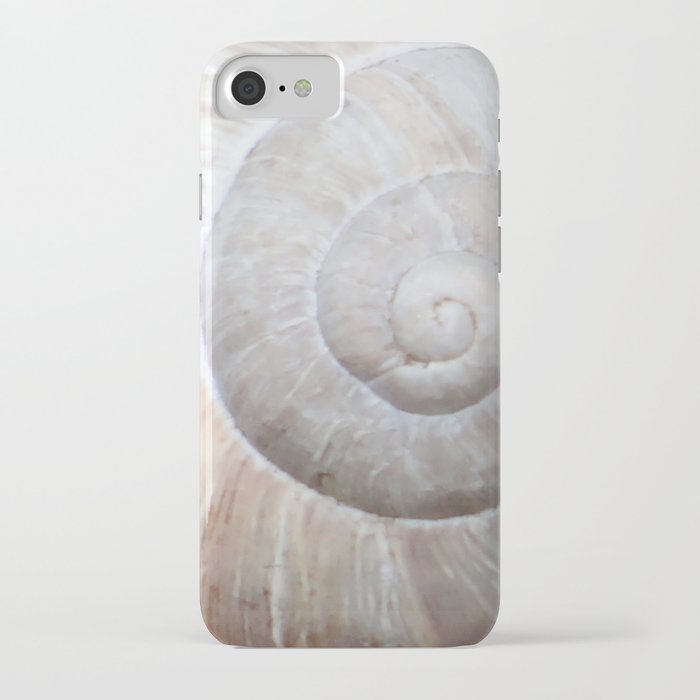 Light gray snailshell iPhone Case