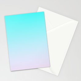 Modern Minimalist Teal Pink Ombre Stationery Card