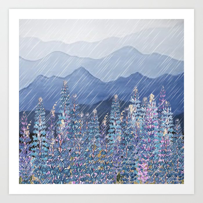 Mountain Lupine  Art Print