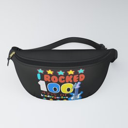 Days Of School 100th Day Rocked 100 Kindergarten Fanny Pack