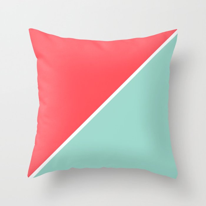 Coral pink throw pillows on sale