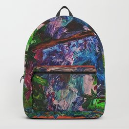 Palm Backpack | Acrylic, Handcrafted, Oil, Water, Vibriant, Tree, Colour, Original, Painting, Unique 