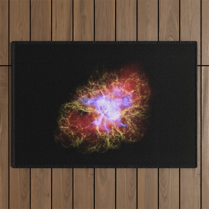 Hubble picture 8:  Crab nebula Outdoor Rug