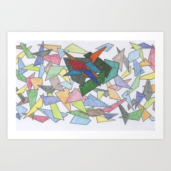 Shapes ... some bold Art Print
