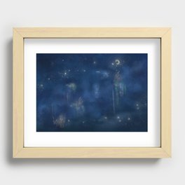 Fluffydream Clouds Recessed Framed Print