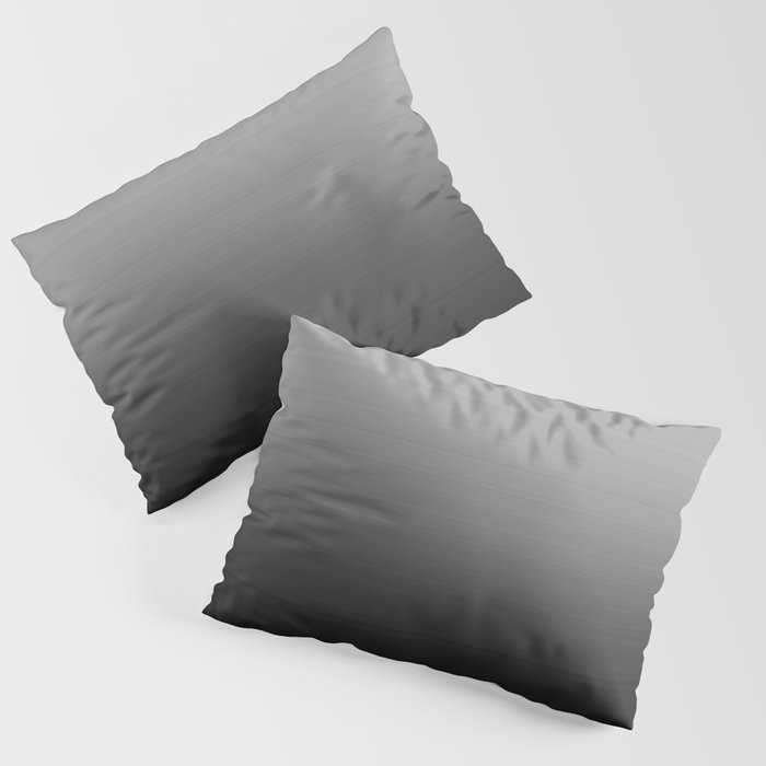 Gray Black Ombre Pillow Sham