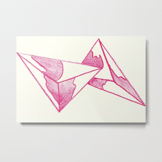 CRAYON LOVE: Strawberry Milk From The FUTURE Metal Print