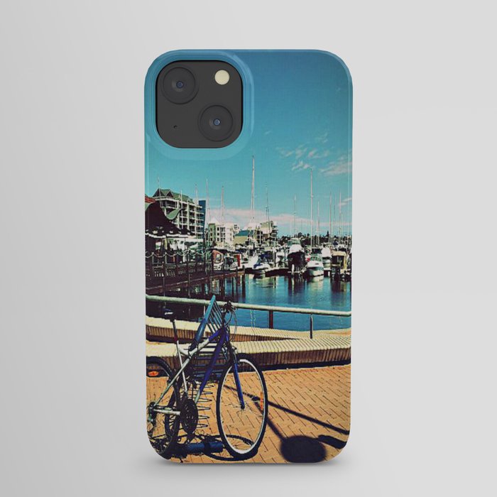 Blue Bicycle iPhone Case