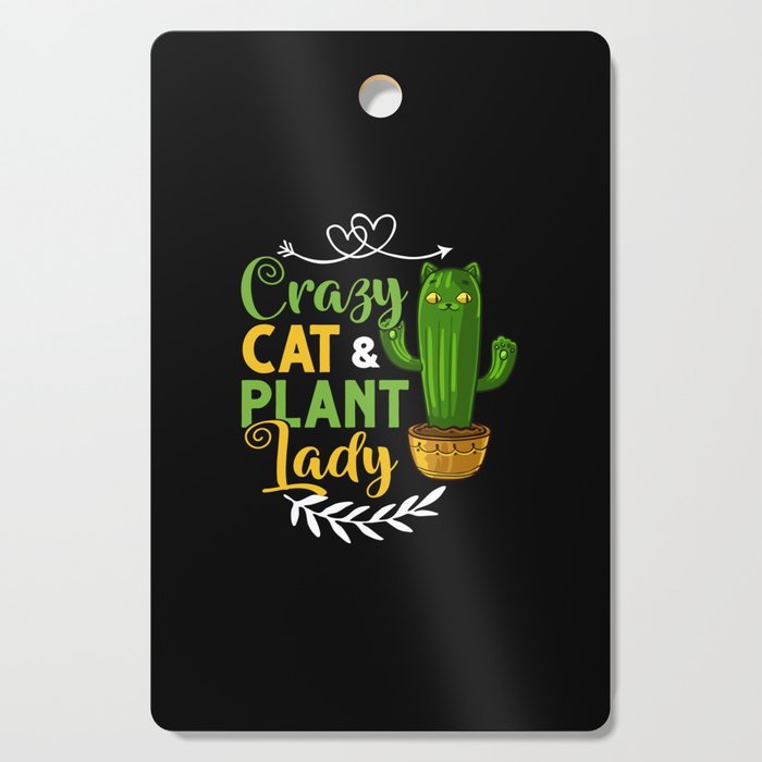 Catcus Cactus Cat Succulent Plant Kitten Flower Cutting Board