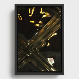 X (Glass) Framed Canvas