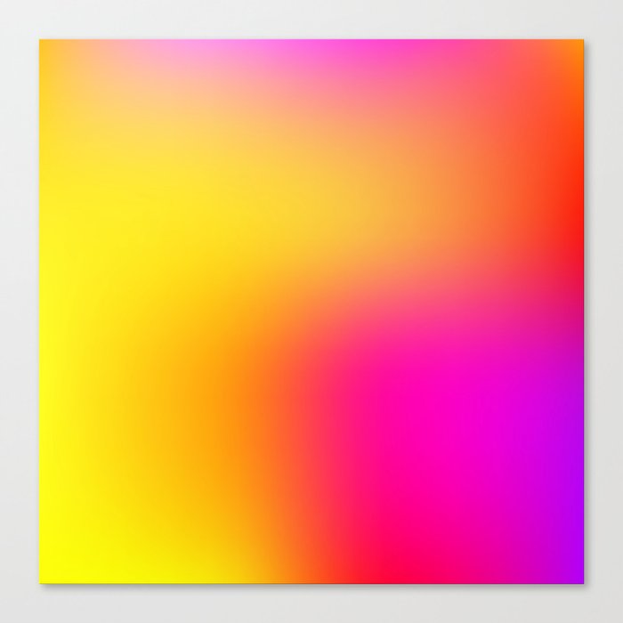 Neon Yellow and Pink Canvas Print