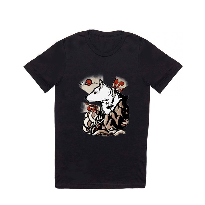 Wolf Ukiyo-e T Shirt