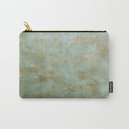 Metallic Effects Oxidized Copper Verdigris Industrial Rustic Carry-All Pouch | Teal, Copper, Metallic, Rustic, Oxidized, Industrial, Verdigris, Gold, Metaleffects, Turquoise 