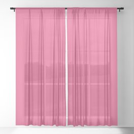 Intricate Pink Sheer Curtain