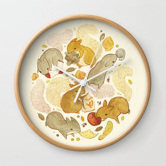 Things Squirrels Probably Shouldn't Be Eating Wall Clock