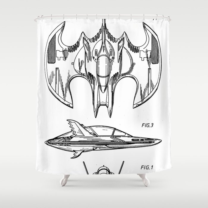 Batwing Patent Bat Wing Art Black And White Shower Curtain By Patentpress Society6 A lot of people draw wings folded over like you would fold a piece of paper. society6