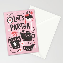 Lets par-tea Stationery Cards