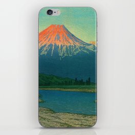 Mount Fuji Fujikawa by Kawase Hasui iPhone Skin