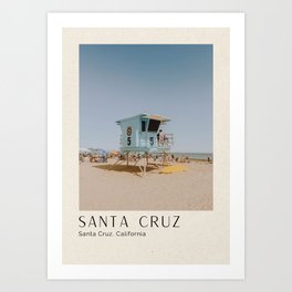no lifeguard lxxxii (4) / santa cruz, california Art Print