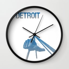 Cities Of America: Detroit Wall Clock