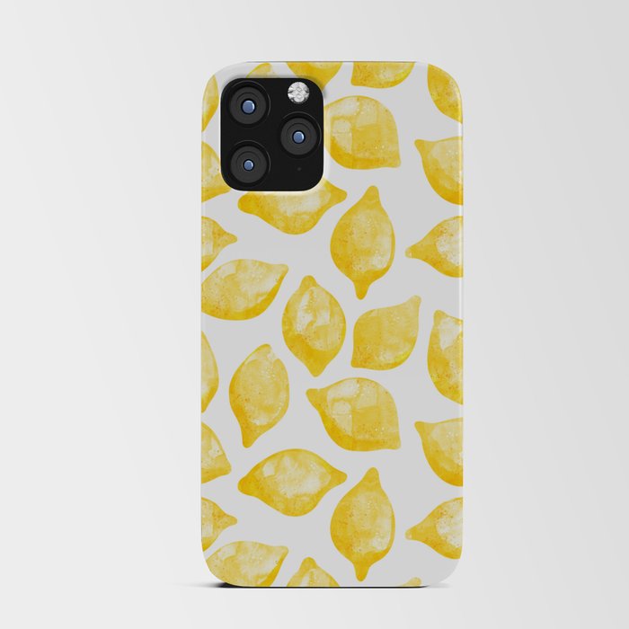 Lemons Watercolor iPhone Card Case
