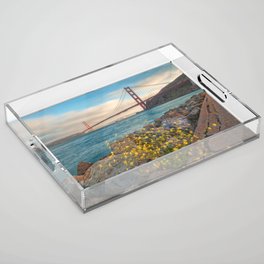 Golden Gate Sunset 2 Acrylic Tray