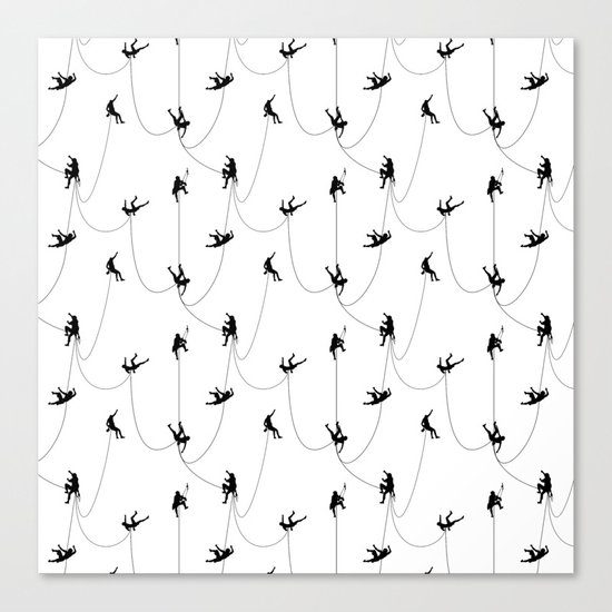 Invasion of the rock climbers Canvas Print