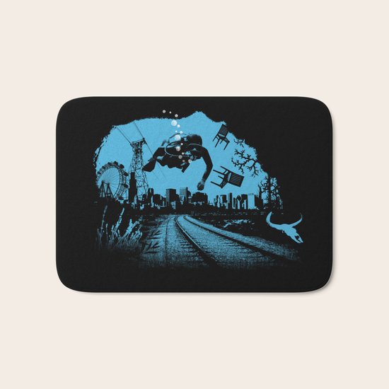 Deep blue Bath Mat