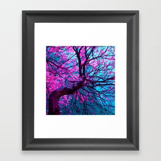 purple tree XII Framed Art Print