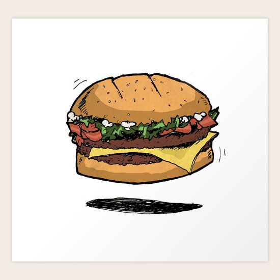 BURGER Art Print